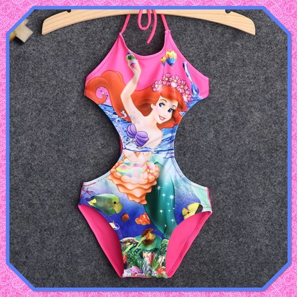 🧜🏿‍♀️NWT🩱Size 3-4 Mermaid “Ariel” Bathing Suit🧜🏿‍♀️ - Picture 1 of 5